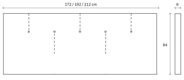 Buttons hoofbord standaard BedHabits